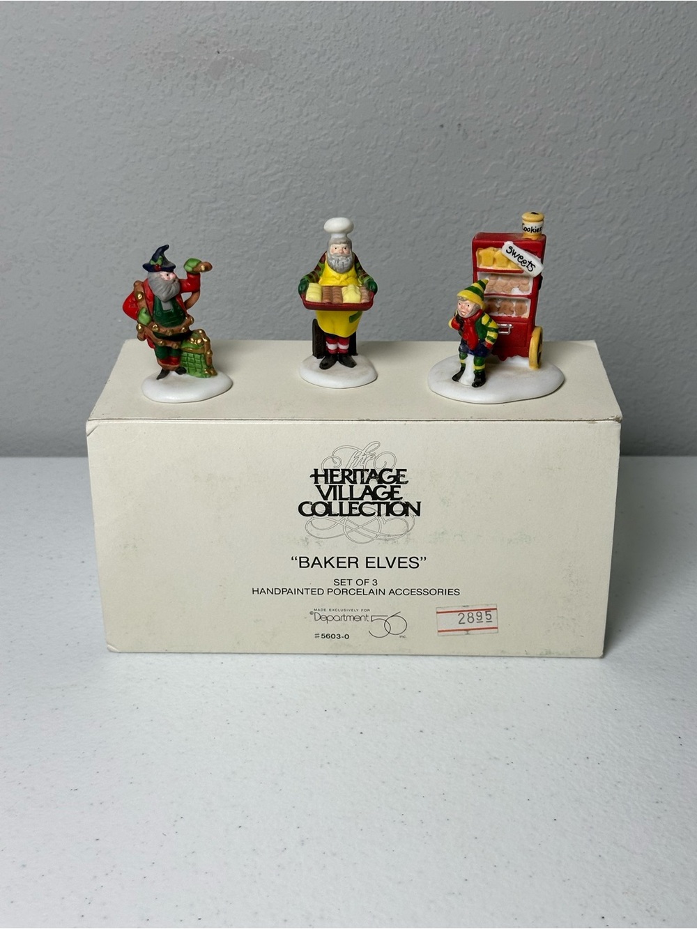Vintage Department 56 Baker Elves Porcelain Figurine Set - Holiday Decor